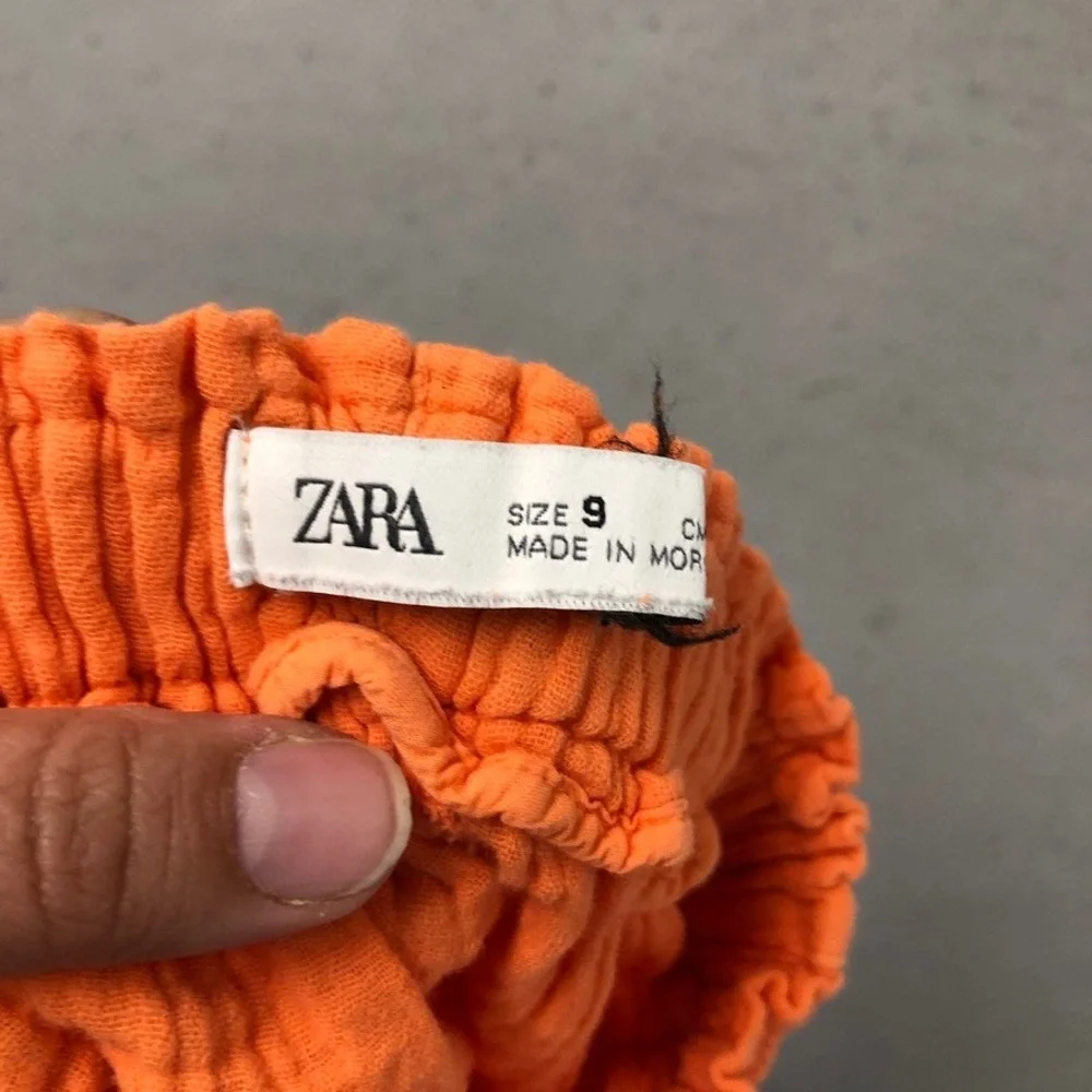 Zara Kids Clothing Lot Girls Size 9-10 Grey Hoodie Peach Sweatshirt Skirt Shorts